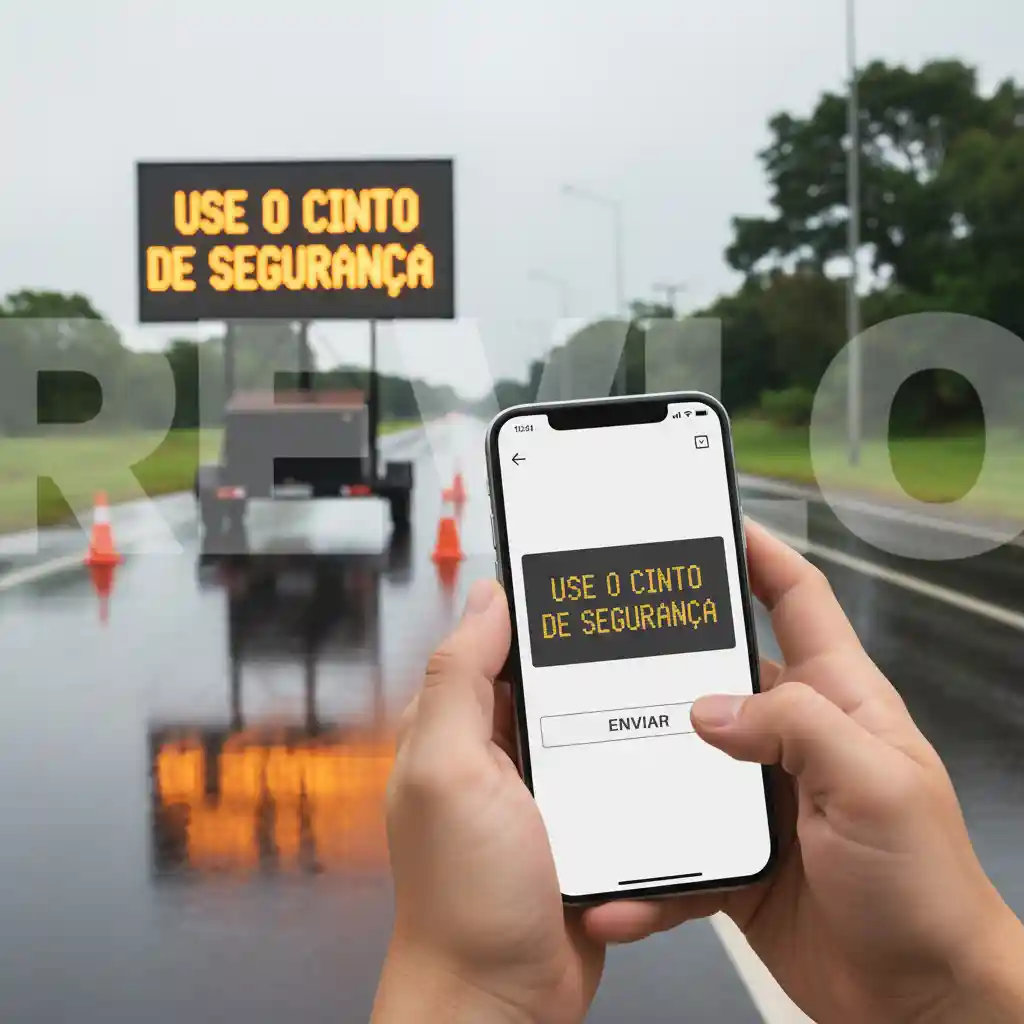 App REVLO para controle remoto de Painéis de Mensagem Variável